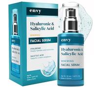 Envy Hyaluronic Acid Serum for Face: Pore Cleansing, Firming and Moisturizing the Skin. Anti-Aging Facial Serum Tested by Dermatologist P, Hyaluronic Acid and Salicylic Acid 1