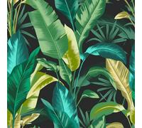 Envy Leaf It Out Twilight Tropical Smooth Wallpaper Sample
