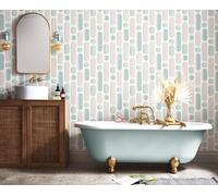 Envy Morse Geometric Wallpaper in Green Envy Green