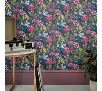Envy Paradiso Deep Navy Floral Wallpaper