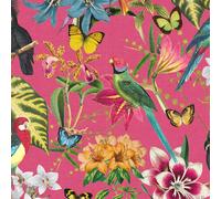 Envy Paradiso Floral Wallpaper - Hot Pink - 10m