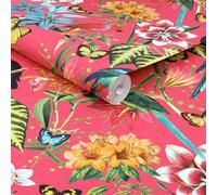 Envy Paradiso Hot Pink Floral Wallpaper