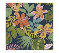 Envy So Exotic Night Wallpaper | Paste The Wall Application | Navy Floral Wallcovering | Eco-Friendly