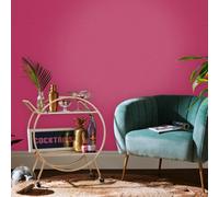 Envy Stitch Please Raspberry Pink Plain Wallpaper