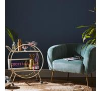 Envy Stitch Please Twilight Navy Textured Plain Wallpaper