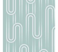 Envy Ups N Downs Pistachio Geometric Smooth Wallpaper Sample