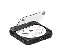 ENVYCLOUD CD Player Portable with Dual Stereo Speakers, Rechargeable Portable CD Player with Bluetooth for Home with Headphones,Black