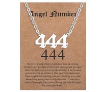 ENVYOU Angel Numbers Necklace 000 111 222 333 444 555 666 777 888 999 Gold Jewelry Gift for Women Girls, Gold, No Gemstone