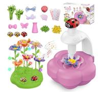 Envyvip Fabric Flower Bouquets Toys with Light & Music, Deluxe DIY Arts and Crafts Kits for Kids 4-10 Year Old - Birthday Gifts for Age 4 5 6 7 8 9 10 Girls