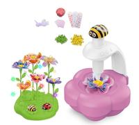 Envyvip Fabric Flower Bouquets Toys with Light & Music, Ribbons, Fridge Magnets, Greeting Cards - Birthday Gifts for Age 4 5 6 7 8 9 10 Girls