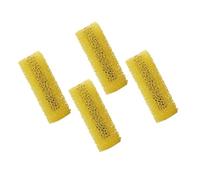 EnweiBingshi 4 Inch Paint Roller Cover,Texture Sponge Brush, Resilient Sponge Brush, for Household Wall, Dining Room, Kitchen and Ceiling (Yellow，4Pcs)