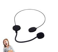 EnweiBingshi Prop Toy Microphone, Fake Black Children Microphone Headset, Cosplay Costume Accessories Head Mic for Role Plays Parties/Masquerade Ball/Halloween Party