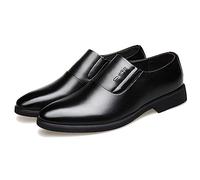 ENWIND Men's Dress Loafers Slip on Lightweight Business Formal Shoes Casual Driving Boat Shoes for Men,Black,8.5 UK