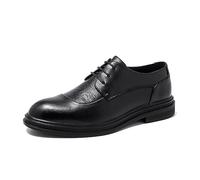 ENWIND Mens Oxford Shoes, Business Dress Shoes Lace-Up Formal Derby Sneakers,Black,7 UK