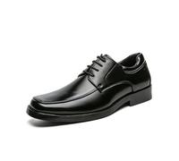 ENWIND Men's Oxfords Formal Lace Up Dress Shoes Classic Business Casual Leather Shoes for Men,Black,12 UK