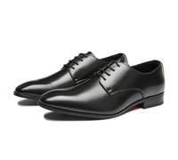 ENWIND Men's Oxfords Formal Lace Up Dress Shoes, Classic Business Casual Wedding Leather Shoes,Black,5.5 UK
