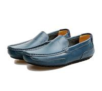 ENWIND Penny Loafers for Men Casual Slip On Dress Moccasins Comfort Driving Boat Shoes,Blue,11 UK