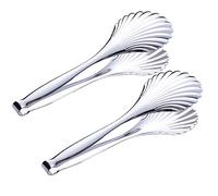 Enwinner Buffet Cooking Serving Tongs, 12 inch Kirsite Catering Chef Food Salad BBQ Serving Utensils, Set of 2(stainless steel) (Stainless Steel)
