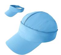 Enwokran Baseball Cap, Unisex Detachable Dual-Purpose Quick-Drying Hat, Adjustable Breathable Sun Visor Empty Top Baseball Cap (Sky Blue)