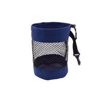 ENWWCH 1Pc Golf Ball Pouch Bag with Drawstring Closure Mesh Nylon and Hanging Plastic Clip Convenient to Hang On for Practice(S Blue)