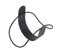 ENWWCH 1pc Hose Holder Garden Stainless Steel Water Pipe Wall Mounted Hanger Hook for Heavy-Duty Gas Hydraulic Hoses for Garden Hose(B Black)