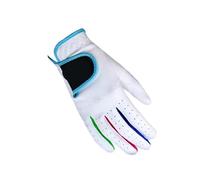 ENWWCH 2Pair Golf Glove Sweat Absorbent Fabric Anti Slip Soft Breathable Abrasion Boys Girls Sport For Right Left Handed(WHITE,Size 16)