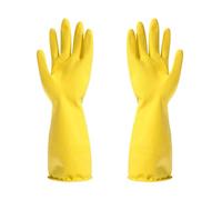 ENWWCH 3pcs Household Dishwashing Gloves Long Sleeve Thickened Waterproof Cleaning Non Slip Kitchen Wash Dishes Housekeeping For Kitchen(S)