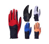 ENWWCH 5PCS Golf Gloves Men Models Ventilation Breathable Non-slip Wear-resistant Washable For Right Left Handed(Mixed colors,M)