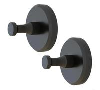 ENWWCH 8 Pieces Practical Space Saving Suction Cup Hook Home Accessory for Organization in Bathrooms Kitchens and More for Towelv(Black)