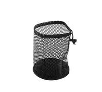 ENWWCH Golf Ball Bag Drawstring Pouch Can Hold 12/25/50 Balls Multipurpose Sports Mesh Net Portable Organizer Accessories for Practice(Black,M)