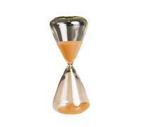ENWWCH Hourglass 2pcs 5 Minutes Creative Conical Colored Glass Hourglass Art Home Living Room Study Desktop Decoration Novel Timer Modern Design Craft For Timing, Decoration(Orange)