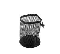 ENWWCH Portable Sports Mesh Net Bag Multipurpose Nylon Drawstring Pouch Golf Supplies Can Hold 12/25/50 Balls for Practice(Black-S)