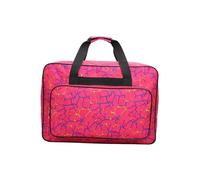ENWWCH Sewing Machine Bag Portable Sewing Machine Handbag Storage Bag Travel Holder Storage Handbag Dustcover Organizer Sew Accessories Tools For Sewing Machine(Rose red)