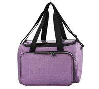 ENWWCH Sewing Machine Bag Sewing Machine Bag Organizer Case Storage Bag Large Capacity Travel Yarn Storage Tote Organizer Carrying Knitting Bag for Sewing Machine(Purple)