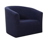 ENWWCH Tub Chair Slipcovers Pub Club Sofa Shield Fitted Stretch Armchair Accent Chair Barrel Furniture Protector Couch Covers For Office(Blue)