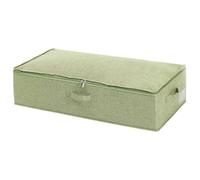 ENWWCH Under Bed Shoe Storage Box Foldable Under Bed Bags Shoes Quilts Storage Box Organizer Large Capacity Thick Breathable Underbed Cloth Storage Bag Container For Storing Shoes(Green,L)