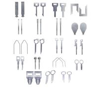 Enwye 1 Set Car Stereo Cd Removal Tool 38 Pieces Set Compatible with Kenwood, Clarion and Other Brands Of Radios