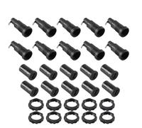 Enwye 10 PCS Panel Mounted 5X20mm Fuse Holder Base One Type Socket for Fuses 12mm Installation Hole