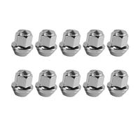 Enwye 10PCS Wheel Nut M14x1.5 Hex 21mm Side 37mm Length Silver Steel for Automotive Applications