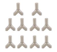 Enwye 10Pcs Y Shape Hooks Driver,Wing Nut Driver Bit,Practical Slot Wing Nuts Drill Bit Socket Tool for Wall and Ceiling Hook Screw Installation