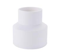 Enwye 1Pcs PVC DWV Reducing Coupling, 75 X 50mm Socket Pipe Fitting Adapter Connector, Duct Reducer Pipe Fitting for Water Supplies Build, White