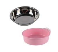 Enwye 2-In-1 Dog Crate Water Bowl Clip On with Bolt Fixer for Dogs Cats Rabbits Birds Hamsters Small Animals Hanging Pet Drinking Solution