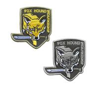 Enwye 2 Packs Hidden Dragon Butterfly Embroidered Armband and Metal Gear Solid Tactical Patch Hook and Loop