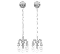 Enwye 2 Pcs Dollhouse Ceiling Light 1:12 Dollhouse Chandelier Miniature Lamp Mini Hanging Light Miniature Chandelier Mini Ceiling Lamp Silver