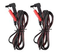 Enwye 2 Pcs Tens Electrode Wires Jack Plu-g Pin Connector,Electrode Units Cable Wires for TENS EMS Massage Devices 1.2m