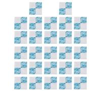 Enwye 27 Pcs Miniature Floor Tiles for Dollhouse Decor Tiny House Flooring Sheets for Dollhouse Accessories Craft Projects and Tiny House Decor Blue White
