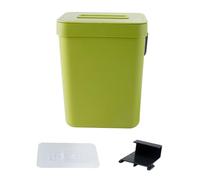 Enwye 3 Litre Small Kitchen Organic Waste Bin with Lid for Composting, Can Be Hung on Cupboard Door or Drawer