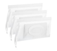 Enwye 3 Pack Wet Wipes Dispenser, Portable Wipe Dispenser on The Go Travel Wipes Case Container Reusable Pouch Holder for Diaper Bag Travel Strollers Backpacks