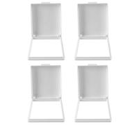 Enwye 4 Pack Waterproof 86-Type Socket Covers Adhesive Switch Protectors for Bathroom Kitchen Garden Flip-top design flame-retardant PC material drill-free installation