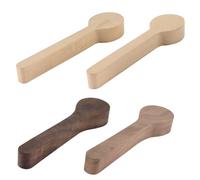 Enwye 4 Pcs Wood Carving Spoon Kit, Basswood and Walnut Unfinished Wooden Spoon Carving Block Art Supplies for DIY Wood Carvers